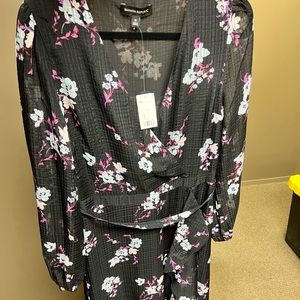 Long sleeve flowey floral dress